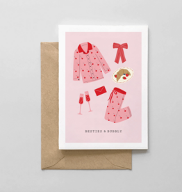 Besties & Bubbly - Galentine's Day Card