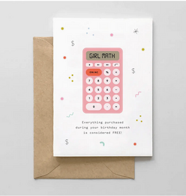 Birthday Girl Math- Birthday Card