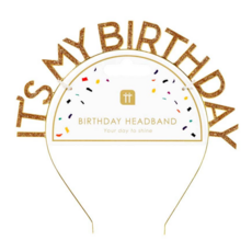 Gold It's My Birthday Headband