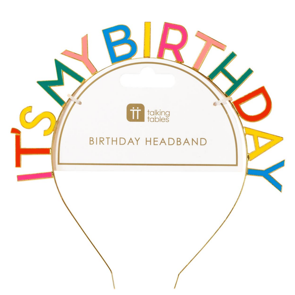 Rainbow Birthday Headband