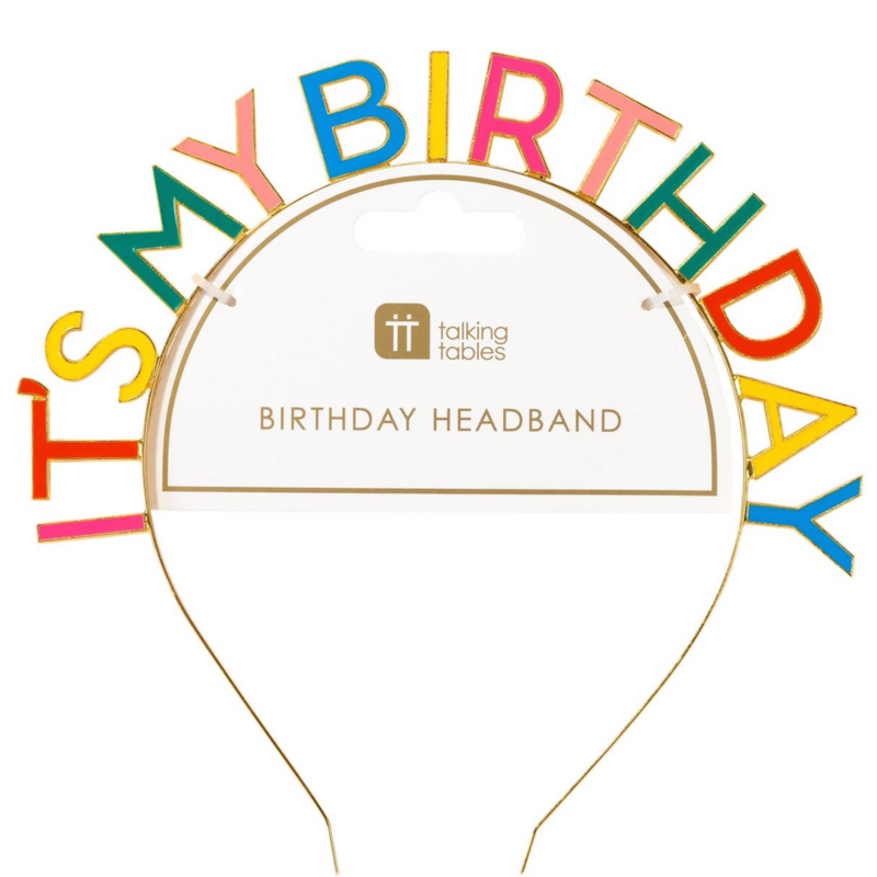 Rainbow Birthday Headband