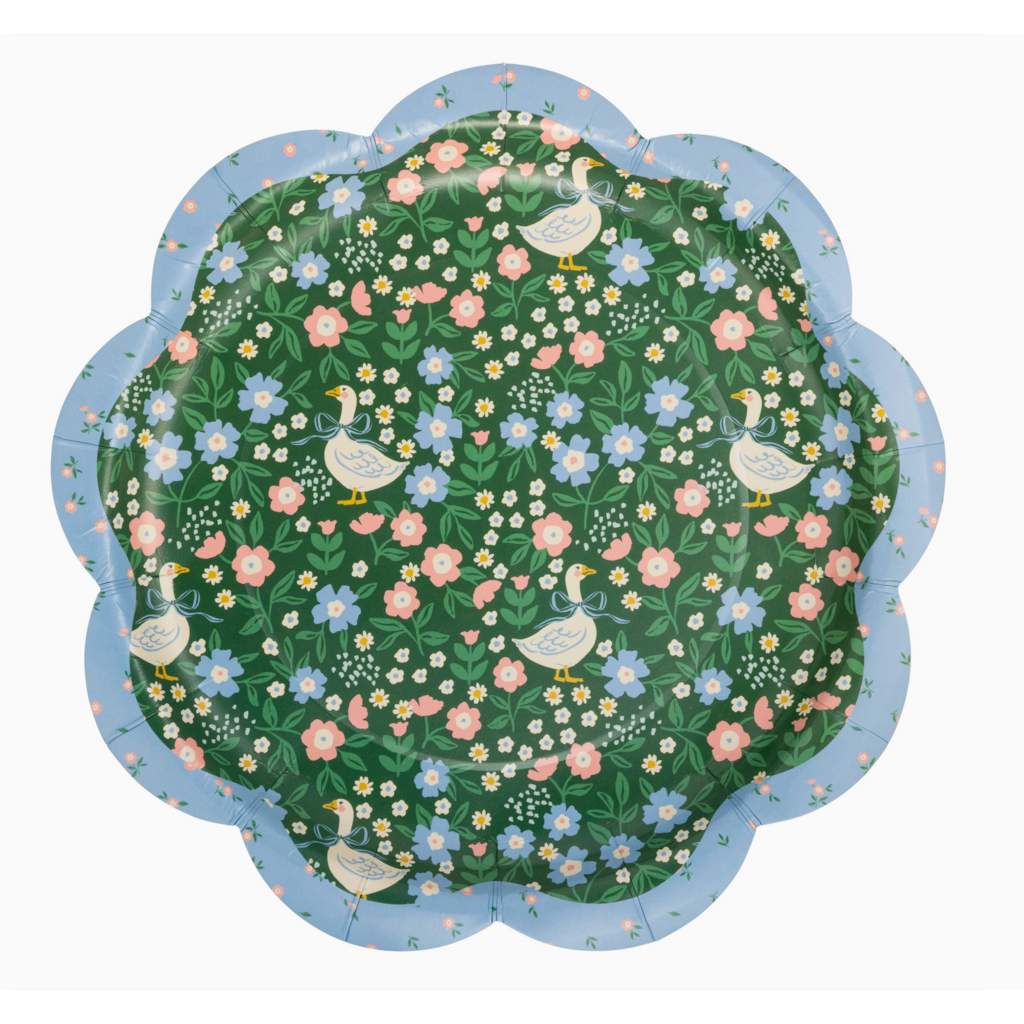 Goose Pattern Plate 10"