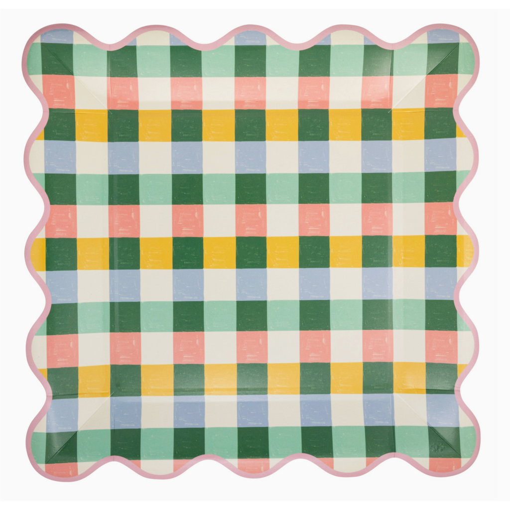 Hopscotch Gingham Plate 10"