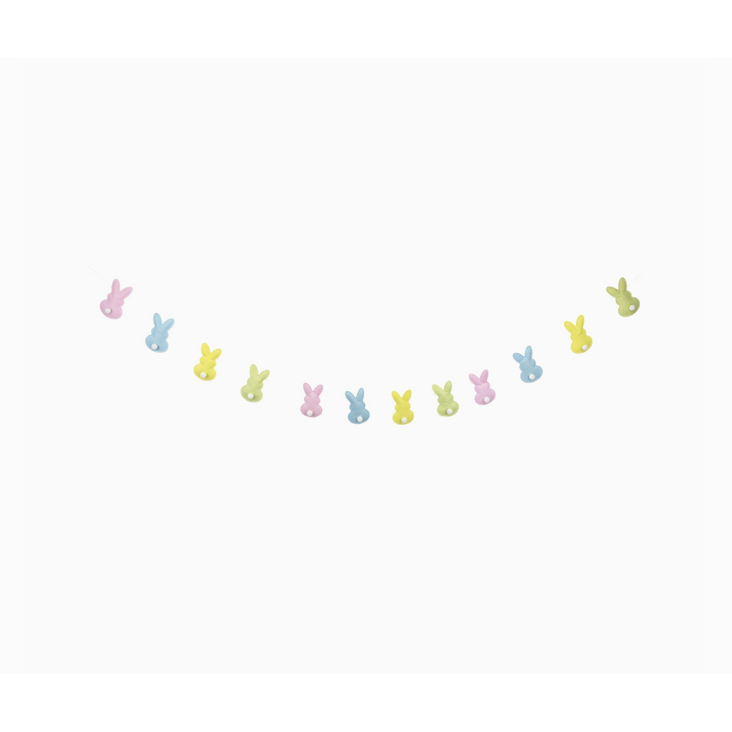 Puffy Felt Pastel Easter Bunny Banner