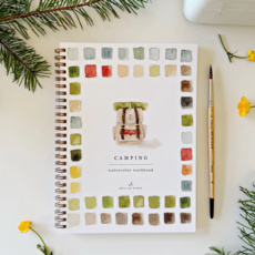 Camping Watercolor Workbook