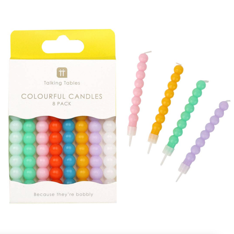 Bobble Birthday Candles - 8 Pack