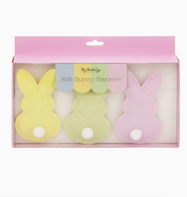 Puffy Felt Pastel Easter Bunny Banner
