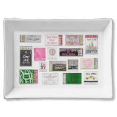 NY Matches Ceramic Tray
