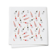 Pink Champagne Cocktail Napkin - Set of 4