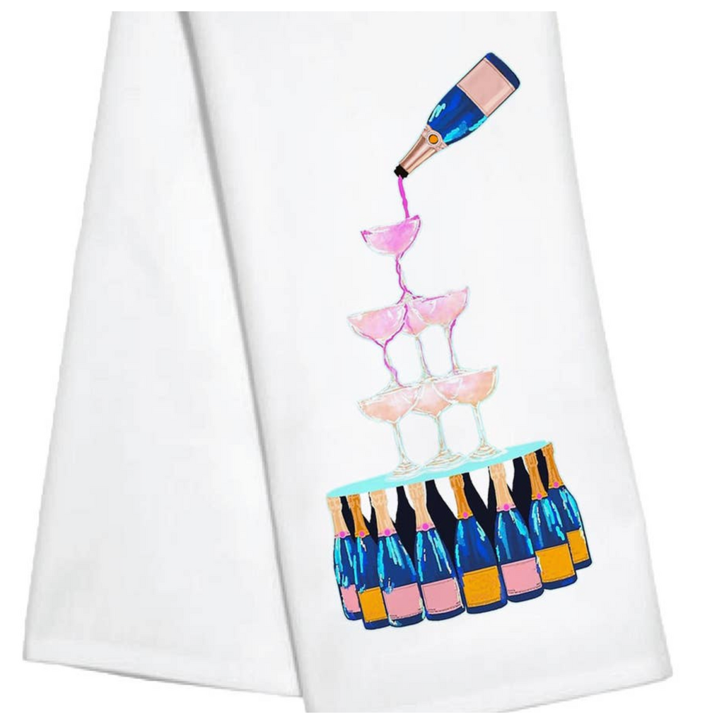 Pour Champagne Kitchen Towel