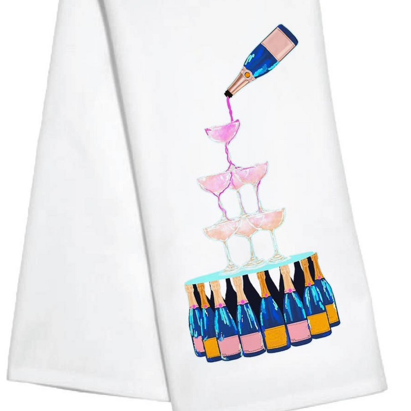Pour Champagne Kitchen Towel