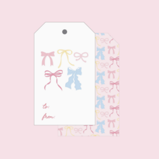 Pastel Bow Gift Tags - Set of 8