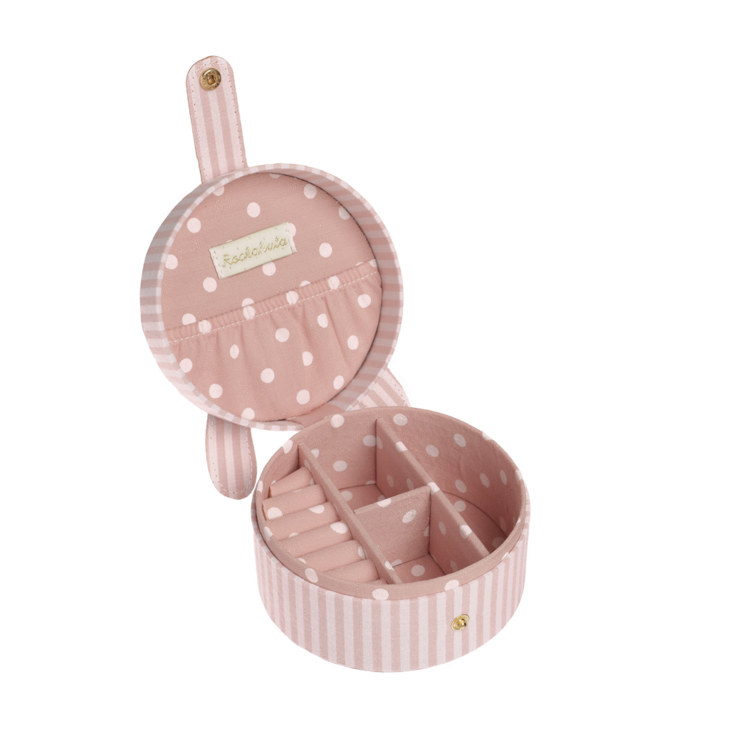 Stripy Bunny Round Jewelry Box