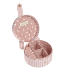 Stripy Bunny Round Jewelry Box