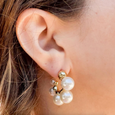 Pretty in Pearls Hoop Earrings