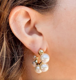 Pretty in Pearls Hoop Earrings