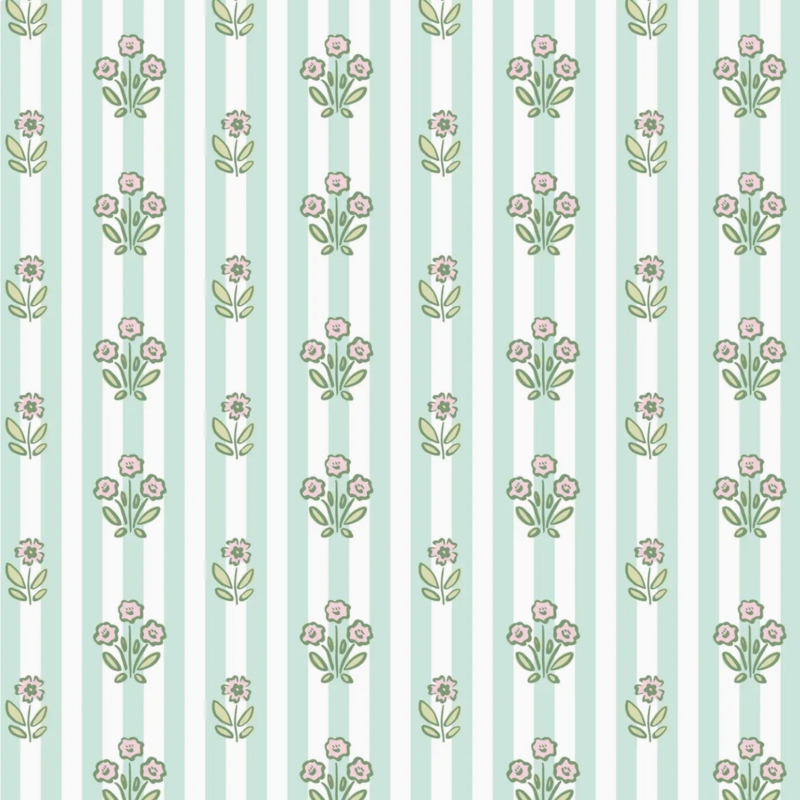 Cabana Floral Wrapping Paper - Roll of 3 Sheets