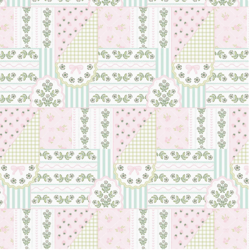 Patchwork Wrapping Paper - Roll of 3 Sheets