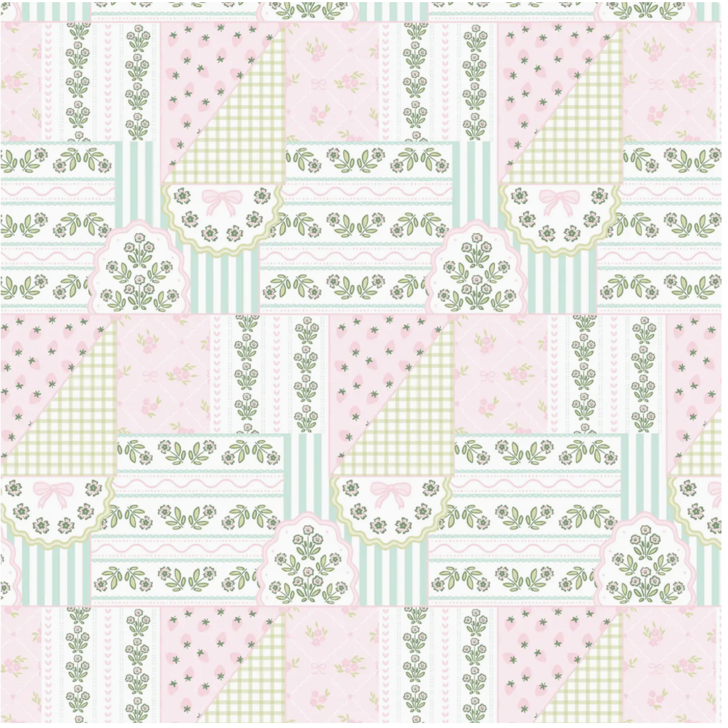 Patchwork Wrapping Paper - Roll of 3 Sheets