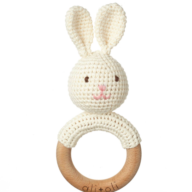 Bunny Baby Teething Toy Rattle