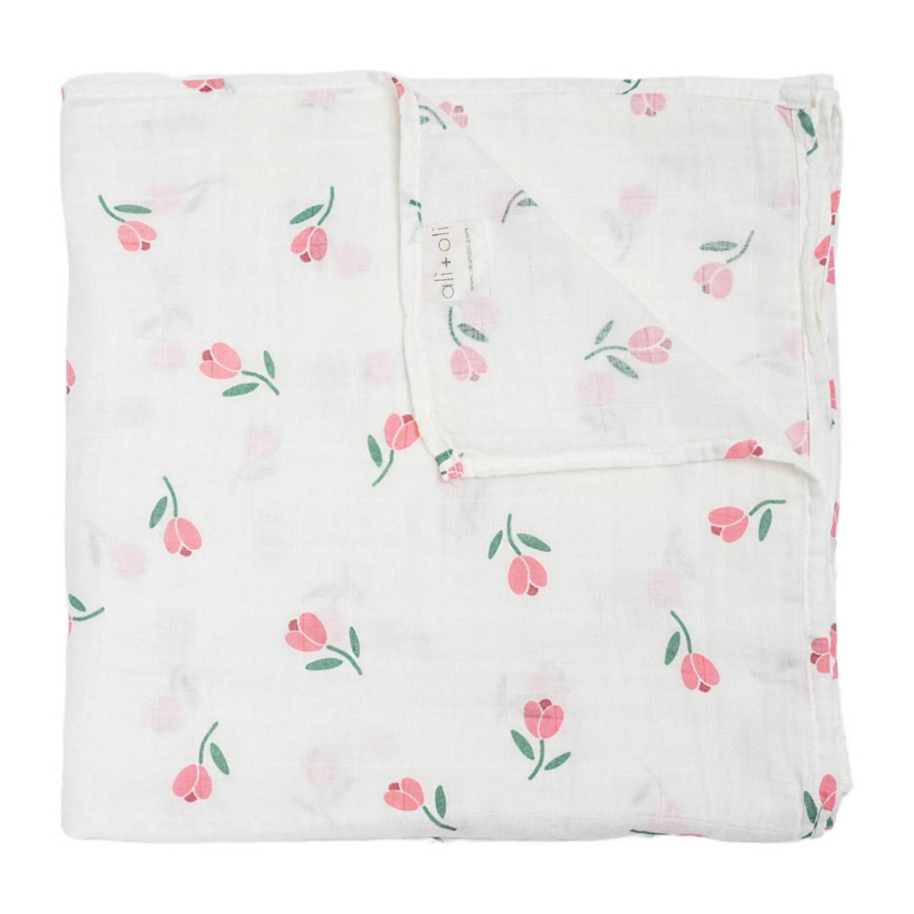 Tulip Bamboo Muslin Swaddle Blanket