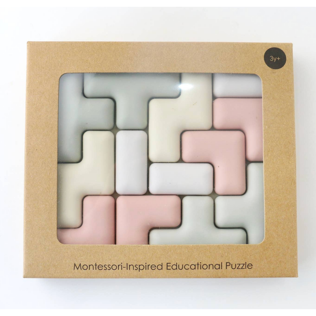 Pentomino Silicone Puzzle – Montessori Shape & Logic Toy