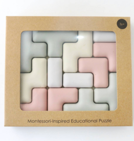 Pentomino Silicone Puzzle – Montessori Shape & Logic Toy