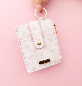 Blush & Stem Floral Pink Key-chain Wallet