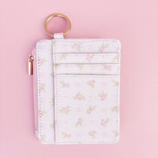 Blush & Stem Floral Pink Key-chain Wallet