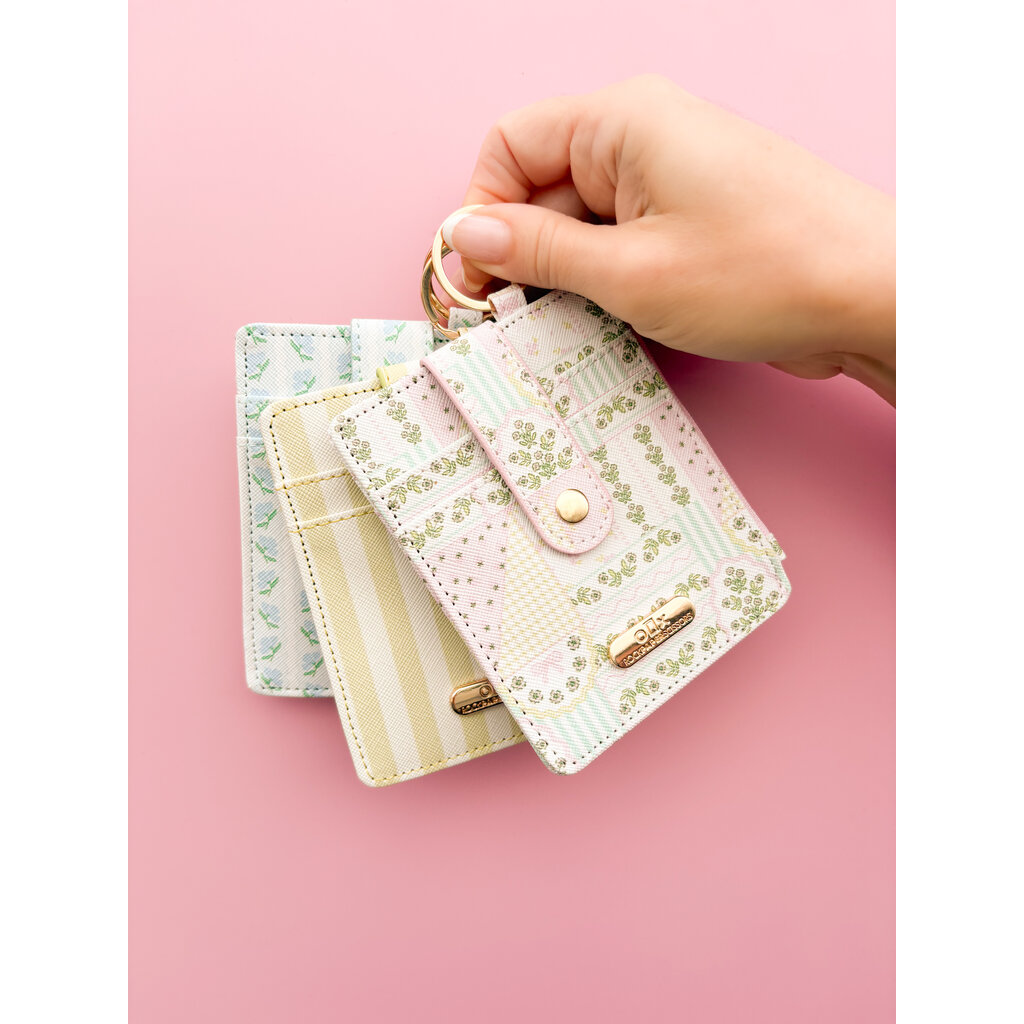 Cabana Stripe Green Key-chain Wallet