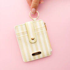 Cabana Stripe Green Key-chain Wallet
