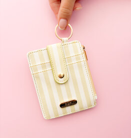 Cabana Stripe Green Key-chain Wallet