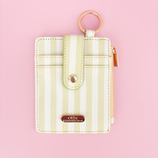 Cabana Stripe Green Key-chain Wallet