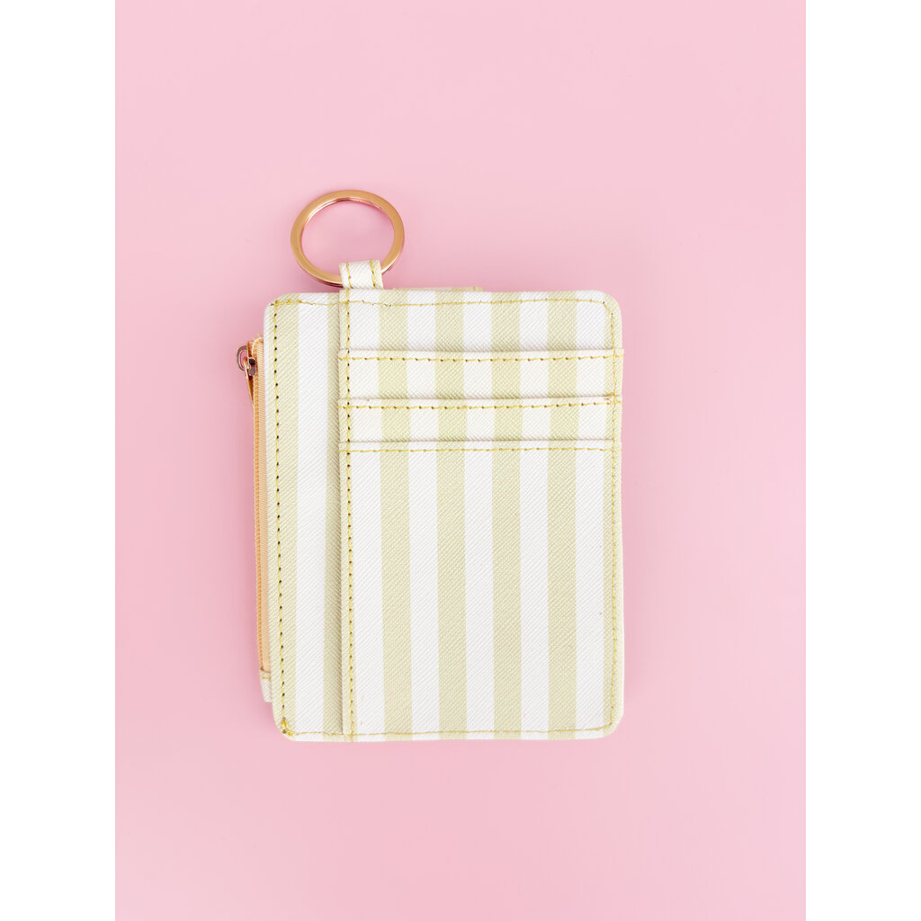 Cabana Stripe Green Key-chain Wallet