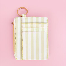 Cabana Stripe Green Key-chain Wallet