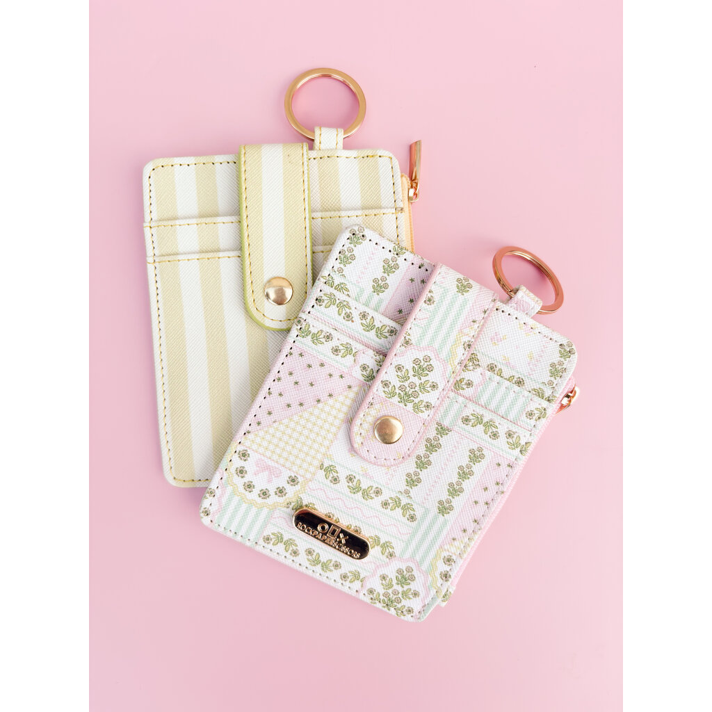 Cabana Stripe Green Key-chain Wallet