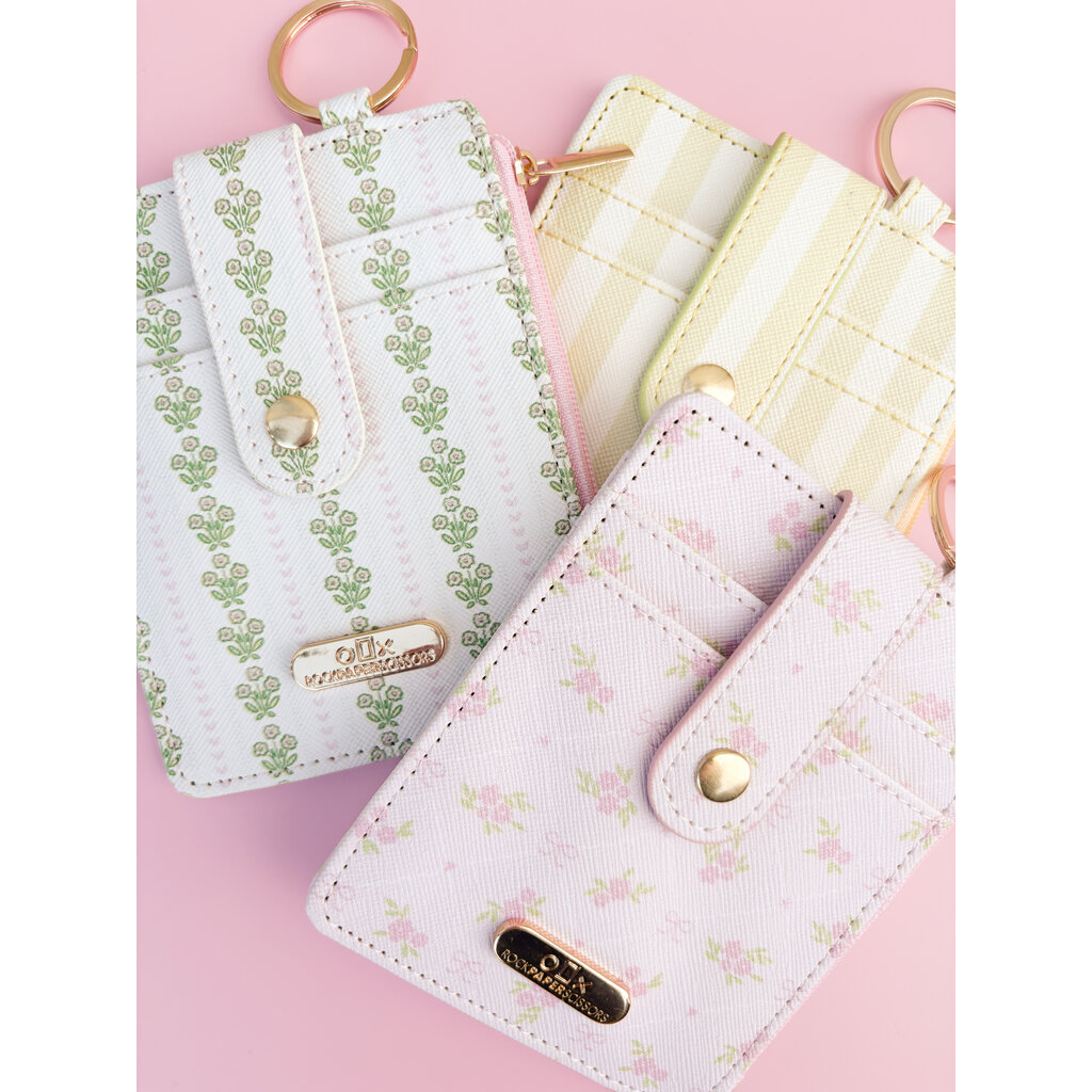 Cabana Stripe Green Key-chain Wallet