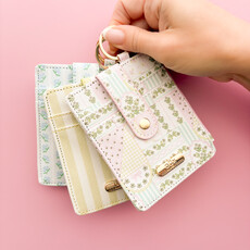 Patchwork Floral Key-chain Wallet
