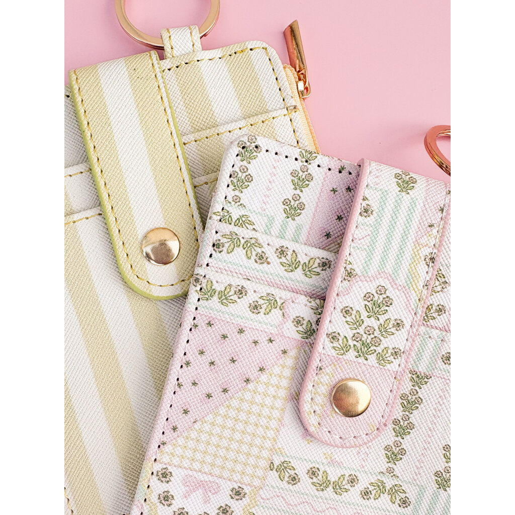 Patchwork Floral Key-chain Wallet