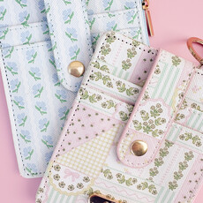 Patchwork Floral Key-chain Wallet