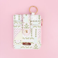 Patchwork Floral Key-chain Wallet