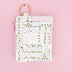 Patchwork Floral Key-chain Wallet