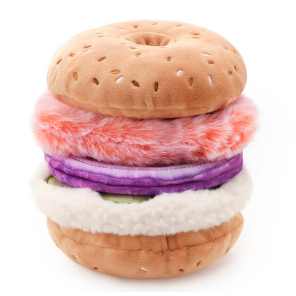 Bagel and Lox Interactive Snuffle Dog Toy