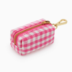Hot Pink Gingham Waste Bag Dispenser