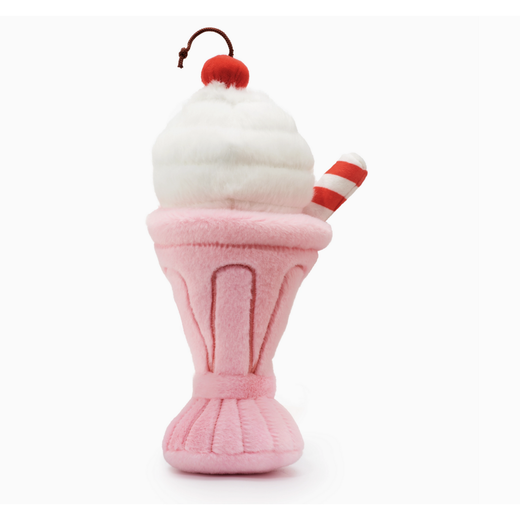 Strawberry Milkshake Interactive 2-in-1 Bounce Dog Toy