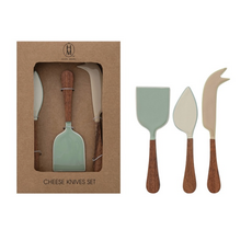 Enameled Stainless Steel Cheese Set of 3