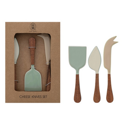 Enameled Stainless Steel Cheese Set of 3