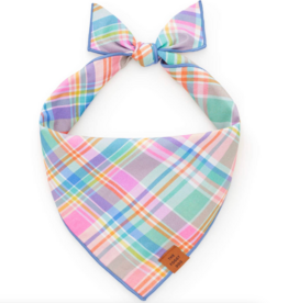 Blooming Plaid Dog Bandana