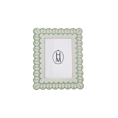 Scalloped Photo Frame with Flowers