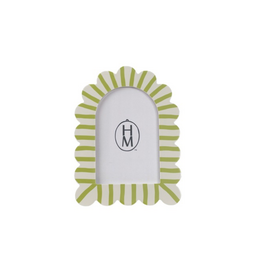 Striped Scalloped Photo Frame